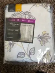 Liz Claiborne Quinn Jacobean Light-Filtering Curtain Panel 50 x 108 LAVENDER