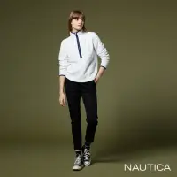 在飛比找momo購物網優惠-【NAUTICA】女裝 俐落修身休閒褲(黑)