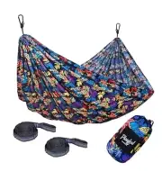 Playful Hammock Large Double 2 Person Camping Backpacking - Tree Straps Included