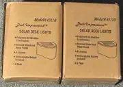 2 Boxes of Hampton Bay/Deck Impressions 2-Toned Solar LED Deck Lights 2 Pack
