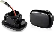 Side Mirror Indicator for Toyota for Avensis for Camry for Caldina for Corolla CR for Fielder LED Dynamic Blinker Side Marker Turn Signal Lights Lamp Dynamic Sequential Blinker(2xNO Dynamic Smoked)