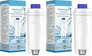 2 Pack Water Filter Replacement for DeLonghi Filter DLSC002 ECAM 22.110,Esam,ETAM, DLS C002,SER3017,5513292811,EC680,EC800