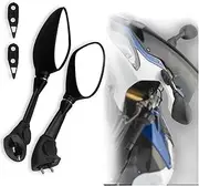 Motorcycle Bar End Mirror For B&M&W S1000RR S1000 RR 2010-2018 HP4 2011 2012 2013 2014 2015 Motorcycle Rearview Side Mirrors BlackRear View Mirrors(Not Foldable)
