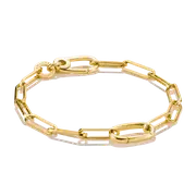 Buy Connect Charm bracelet Paperclip Gold by Thomas Sabo online - THOMAS SABO Australia