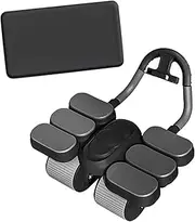 Abdominal Roller Wheel Exercise Wheel Quiet Widened Wheels Automatic Return Ab Machine with Knee Mat for Home Gym