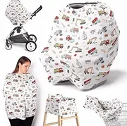 Baby Car Seat, Nursing for Baby Breastfeeding, Stroller, Summer Carrier, Breathable Carseat Canopy Multi-Use for Stroller, High Chair