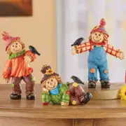 3 Pc. Thanksgiving Harvest Scarecrow Shelf Sitters Figurines Mantel Fall Decor