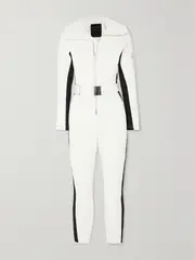 [Cordova] Cordova - The Cordova Striped Ski Suit - Ivory - small small Ivory