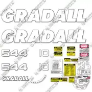 Fits Gradall 544 Decal Kit Telehandler - 7 YEAR OUTDOOR 3M VINYL!