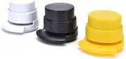 Portable Staple, 1/3Pcs Stapleless Stapler, 3 Colors Staple Free Stapler Mini Creative Stationery for Office Home Black/White/Blue/Yellow (Random)
