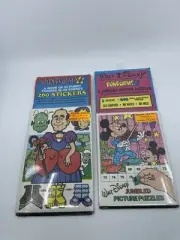 Vintage 1980s Yes & Know FunForms Funny figures & Walt Disney Jumbled Puzzles