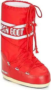 [Moon Boot] Tecnica Unisex Moon Nylon Fashion Boot, Red (Rosso), 35