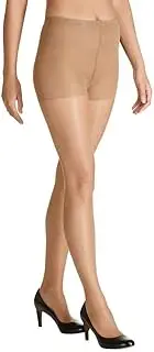 [Voodoo] Core Glow Control Sheers 8 Denier Waist High Stockings Tights Pantyhose (Extra Tall, Golden Glow)
