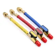 Yescom 3pcs Ball Valves Charging Hose R410A Set Air Condition HVAC Repair Tool