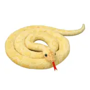 2m Simulated Snake Plush Toy Soft And Comfortable Fabic Suitable For Haunted House Decoration Light Yellow