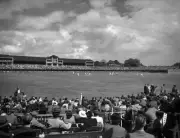 The Lord's Crowd Watching Australia Batting 1945 OLD CRICKET PHOTO
