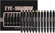 Neutral Eyeshadow Stick Makeup Set - metalliic Shimmer Matte Cream Eye Shadow | 12 Shades Double End Waterproof Eyeshadow Stick | Blendable Eye Shadow Applicator Sticks | Perfect giftss For Women