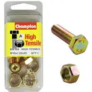 Champion High Tensile Bolts and Nuts BM104, M10x1.25 x 25mm