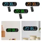 Digital Alarm Clock with Temperature Display Electronic 10 Level Adjustable