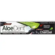 Aloe Dent Toothpaste - Fluoride Free Triple Action - Activated Charcoal 100ml