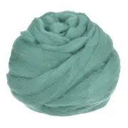 Needle Felting Wool, 3.5 Oz Nature Fibre Wool Yarn Roving (Tea Green)