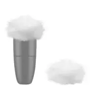 Geekria Furry Windscreen Cover for 0.2'' (5mm) Diameter Mic (2 Pack)