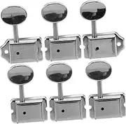 SUPVOX 6pcs Electric Guitar Tuning Pegs Metal Guitar Tuners for Folk/Classical Locking Tuners Vintage Design