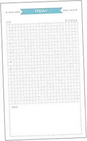 STOBOK 40 Sheet A5 Size 6-hole Paper Refills Grid Memo Planner Notebook Binder Refill Papers for Office Use