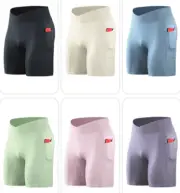 1*With Pocket Compression Gym Boxer Shorts Pants Athletic Under Base Layer Tight