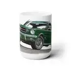 Mustang Fastback Classic * ivy green car art Ceramic Mug 15oz