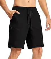 [BASUDAM] Men's Athletic Shorts Summer Quick Dry Lightweight Outdoor Cargo Hiking Shorts with Pockets