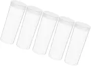 Anneome Pcs Commemorative Coin Holder Plastic Round Tube Storage for Safe and Attractive Display