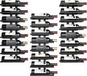 3-Set 8 Tier Wall Mount Wine Rack (24 Tiers), Wall Racks for Wine Bottles Displa