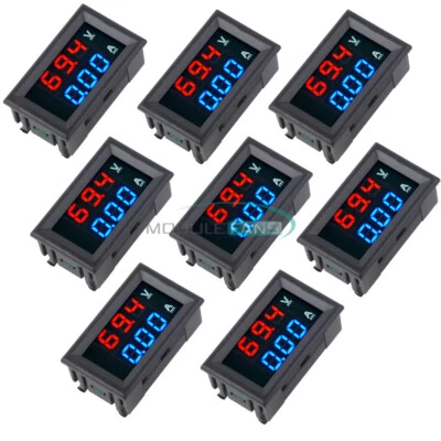 10PCS Digital 100V 10A Dual LED DC Display Ammeter Voltmeter Amp Volt Meter