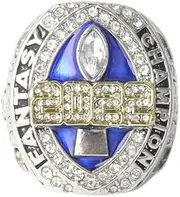 2022 Fantasy Football Championship Ring Replica Heavy Duty FFL Championship Ring Best Football Gift For Men Father Alumni Friends Fans (Size : 12#)