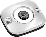 jininghaibo Front Brake Master Cylinder Cover Motorcycle Compatible With Touring Road King Street Glide FLHR FLHT Dyna Fat Bob FXDF Softail FLSTF(Cylinder Cover B)