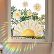 Cloud Sunshine Window/Wall Decal Home Static Cling Valentine Cherub