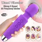 20 Modes G-Spot Vibrator Rechargeable Dildo Stimulator Clitoris Nipple Sex Toys