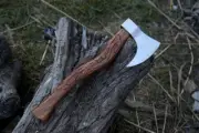 Custom Handmade Carbon Steel Viking Axe Real Hatchet Norse Viking Axe With Cover