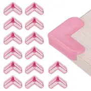 Corner Protectors 16Pcs Table Corner Protectors(L-shaped, Pink)