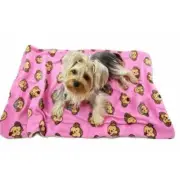 Klippo Pet KBLNK055 Silly Monkey Ultra-Plush Blanket- Pink - One Size