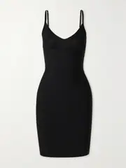 [Commando] Commando - Stretch-microfiber Slip Dress - Black - medium medium Black