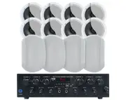 Indoor Outdoor Speaker Package with 480W Amplifier 176C+4xC62+2xWTP660