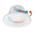 Satco S11285 8.7W 4 Inch LED Round Recessed Downlight 120V RGB CCT Selectable