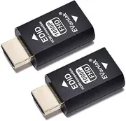 3rd Generrtion Hdmi Edid Emulator Passthrough Eliminated Emulator Adapter Work with Mac Thunderbolt to HDMI Switches/Extender/AV Receiver/Video Splitters -1920X1080@59hz-2pack