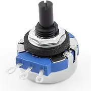 Aexit B2.2K (Potentiometer) 2.2K Ohm 6mm Shaft 3 Terminal Single Linear Rotary (20ry500qf766) Taper Potentiometer
