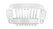 12 Silver Plated Stainless Steel 28x16mm Hair Combs with 4 Holes Just Add Charms