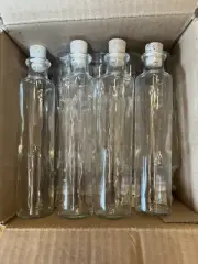 Box of 16 , 4 Ounce Glass Bottles with Corks