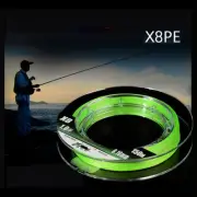 X8PE Braid Fishing Line Abrasion Resistant 8 10 12 15 20 30LB 150M 1PC Lime