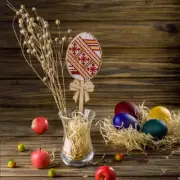 Easter Egg topper beading on plywood kit *** FREE SHIPPING Easter decoration